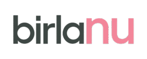Birlnanu logo in black and red on transparent background.