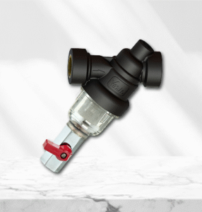 Varie strainer YB8 product on grey color background.
